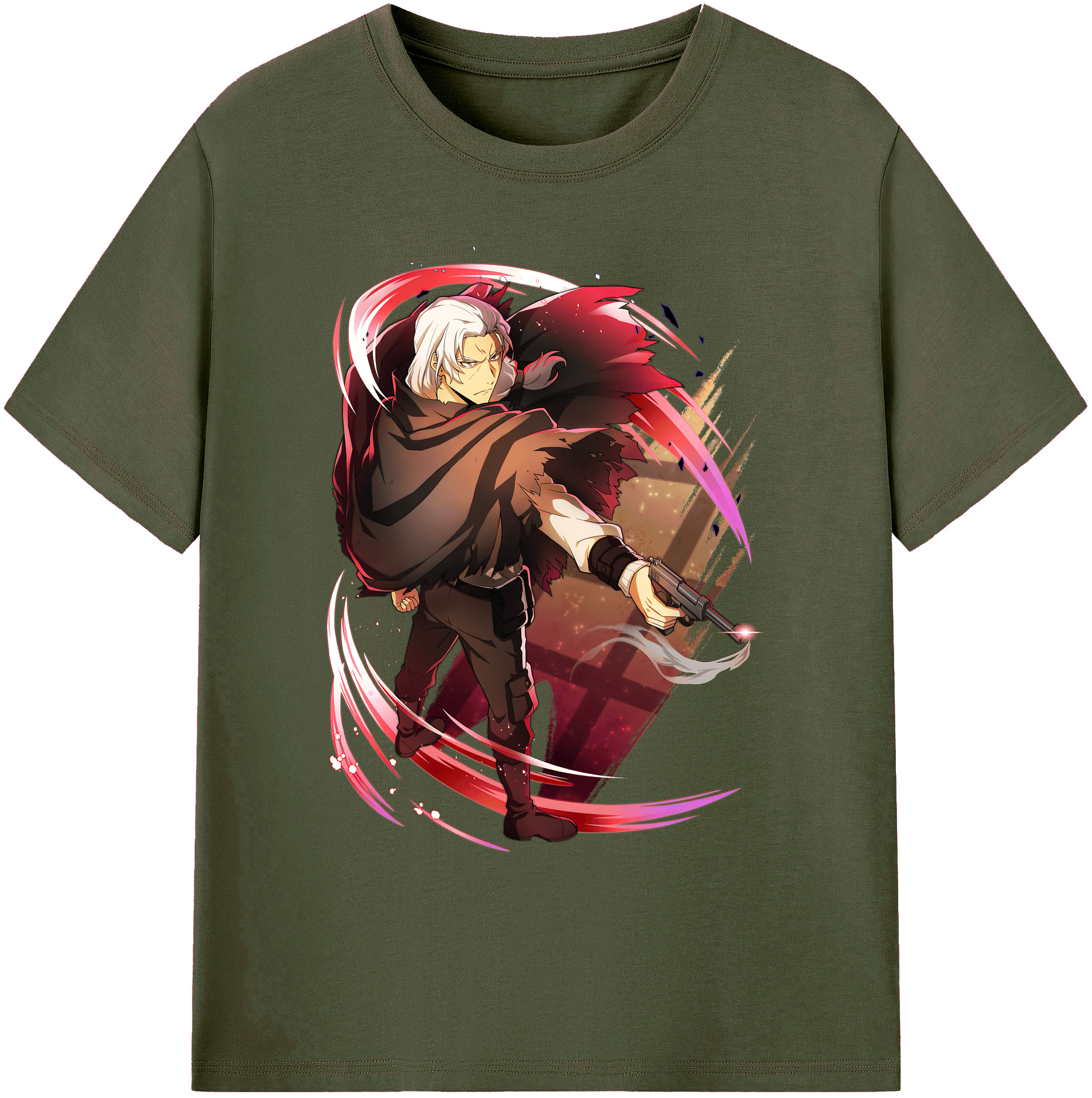 （画像用） 文豪ストレイドッグス Bungo Stray Dogs 綿100％ メンズ半袖Tシャツ｜肌触りやわらか＆通気性